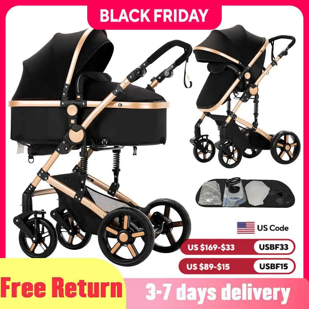 

2 In 1 Baby Cars Baby Carriage Baby Walkers Portable Baby Pram Light Multifunctional Baby Newborns Items Children Mother-Kids