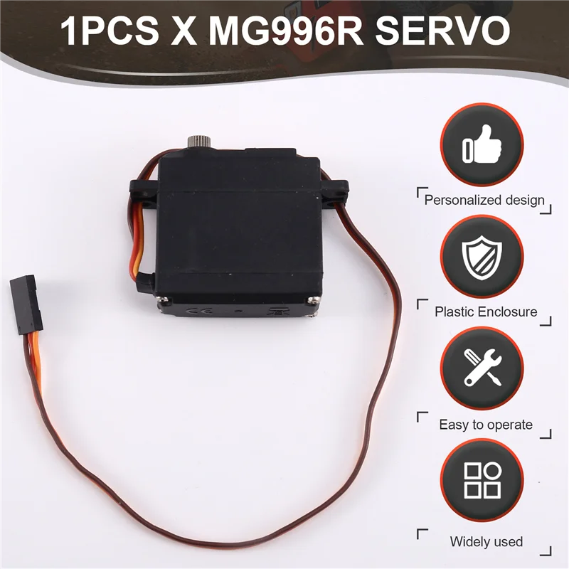 Excellent-MG996R メタルスタンダードサーボ ハイトルクメタルギアサーボ ダブル JR RC カーヘリコプターアップグレードパーツ