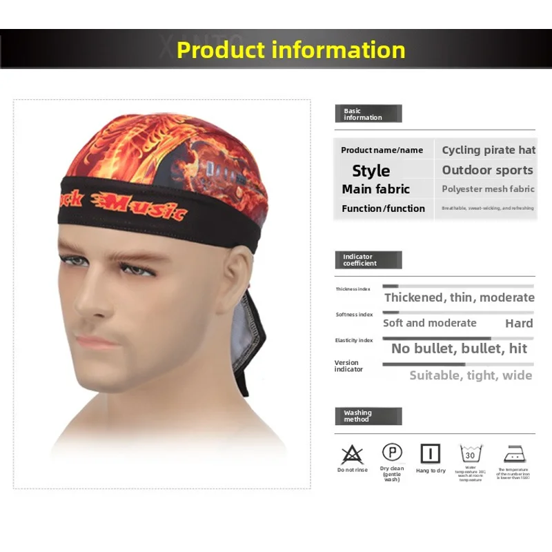 XINTOWN Cycling Bandana Cap Breathable Quick Dry Skull Cap Helmet Liner Sweat Wicking Head Wrap Men Women