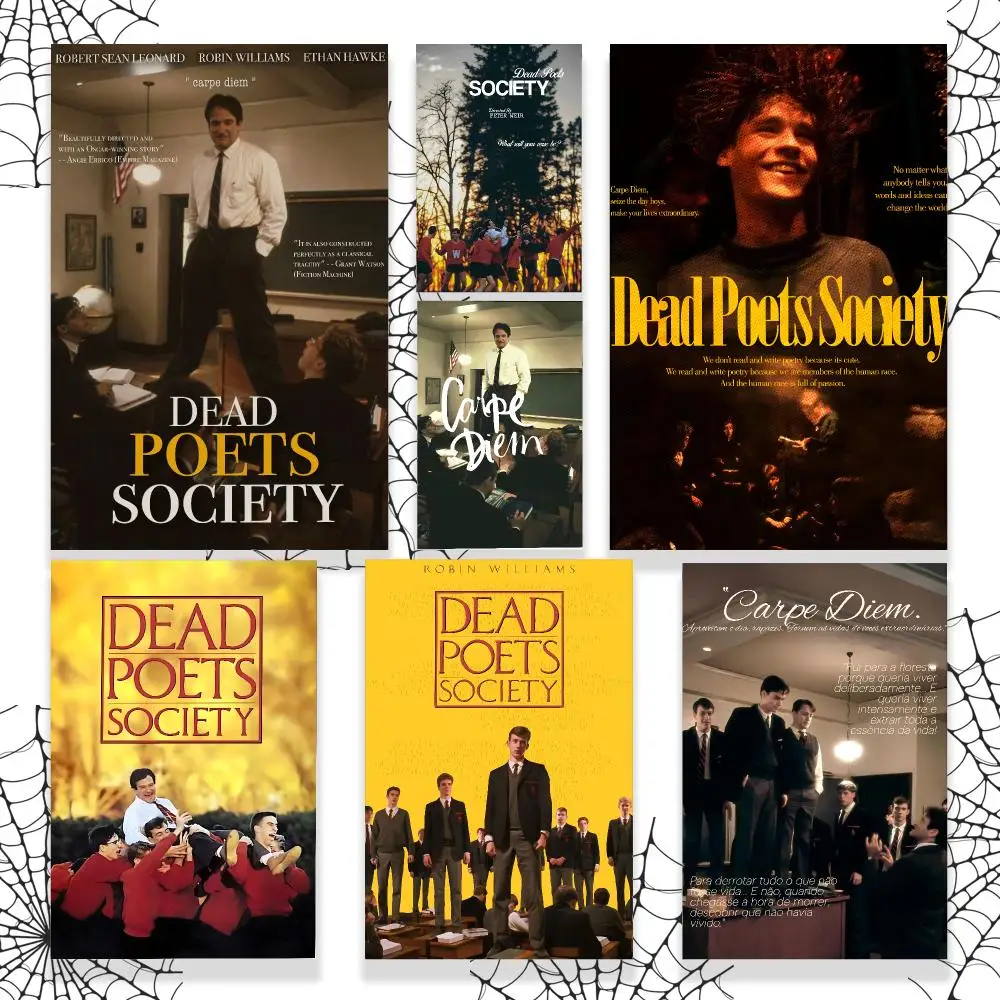 Movie D-Dead Poets Society Poster Graphic Wall Art Poster HD Waterproof PP Paper Print for Bedroom Living Room Office Decor Gift
