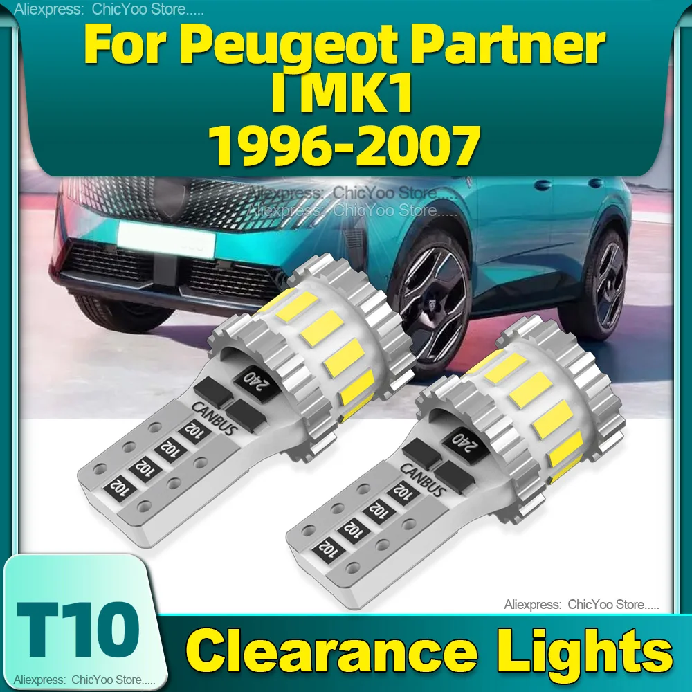 

T10 W5W 18SMD Car Led Light Canbus 6000K Clearance Lamp For Peugeot Partner I MK1 1996 97 98 99 2000 2001 2002 2003 2004 05-2007