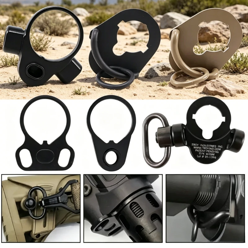 

QD Quick Detach Sling Mount Swivel Adapter Metal Single Dual Point Strap Connector for Outdoor Sport Model Parts Airsoft