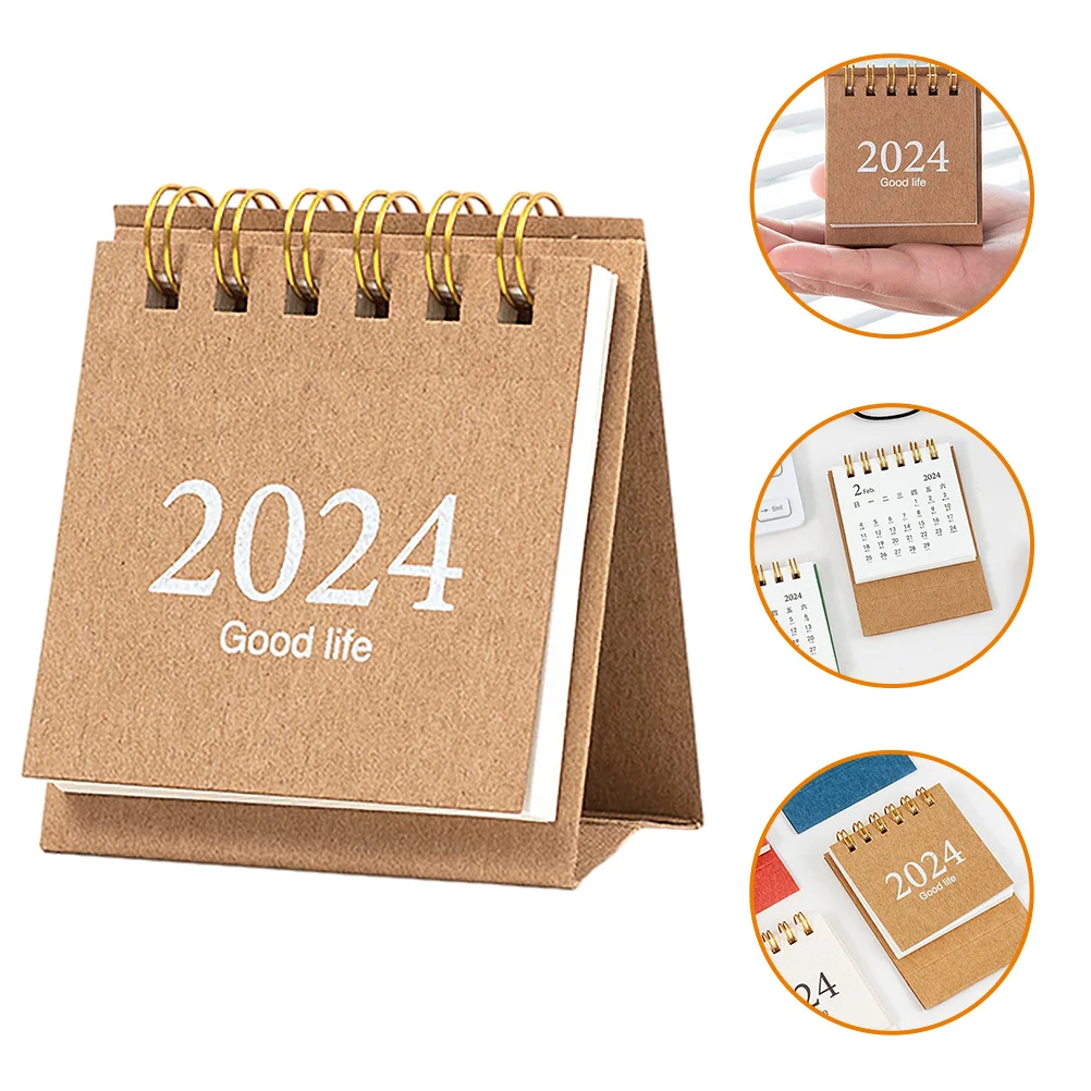 

2024 Desk Calendar Desktop Decor Office Fine Paper for Table Delicate Planner Home