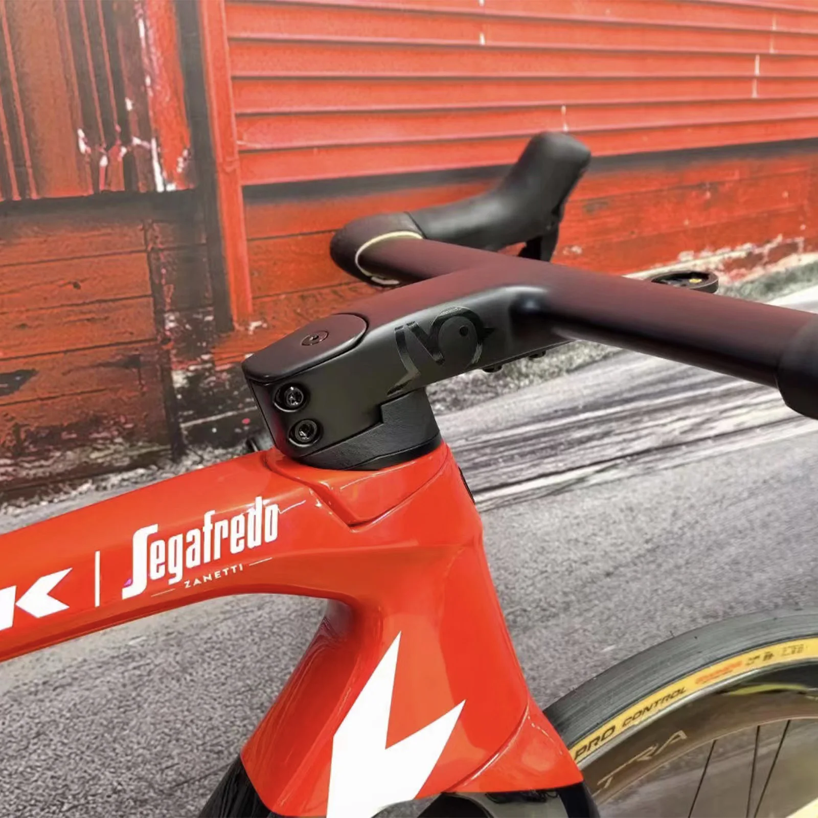 مقود كربون أفيان كناري متكامل 260 جرام T1100 جرافين ايرو دراجة الطريق 360 380 400 420 ملم روتين داخلي كامل #4