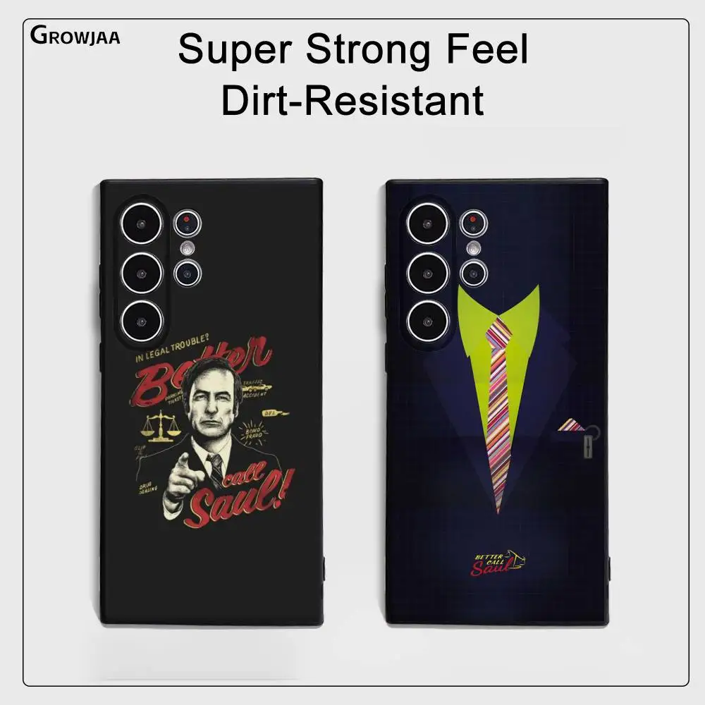 

B-Better Call S-Saul Phone Case For Samsung Galaxy S25 S24 S22 S23 Ultra S21 S20 Plus 5G Frosted Non-Slip Full Cover Soft Case