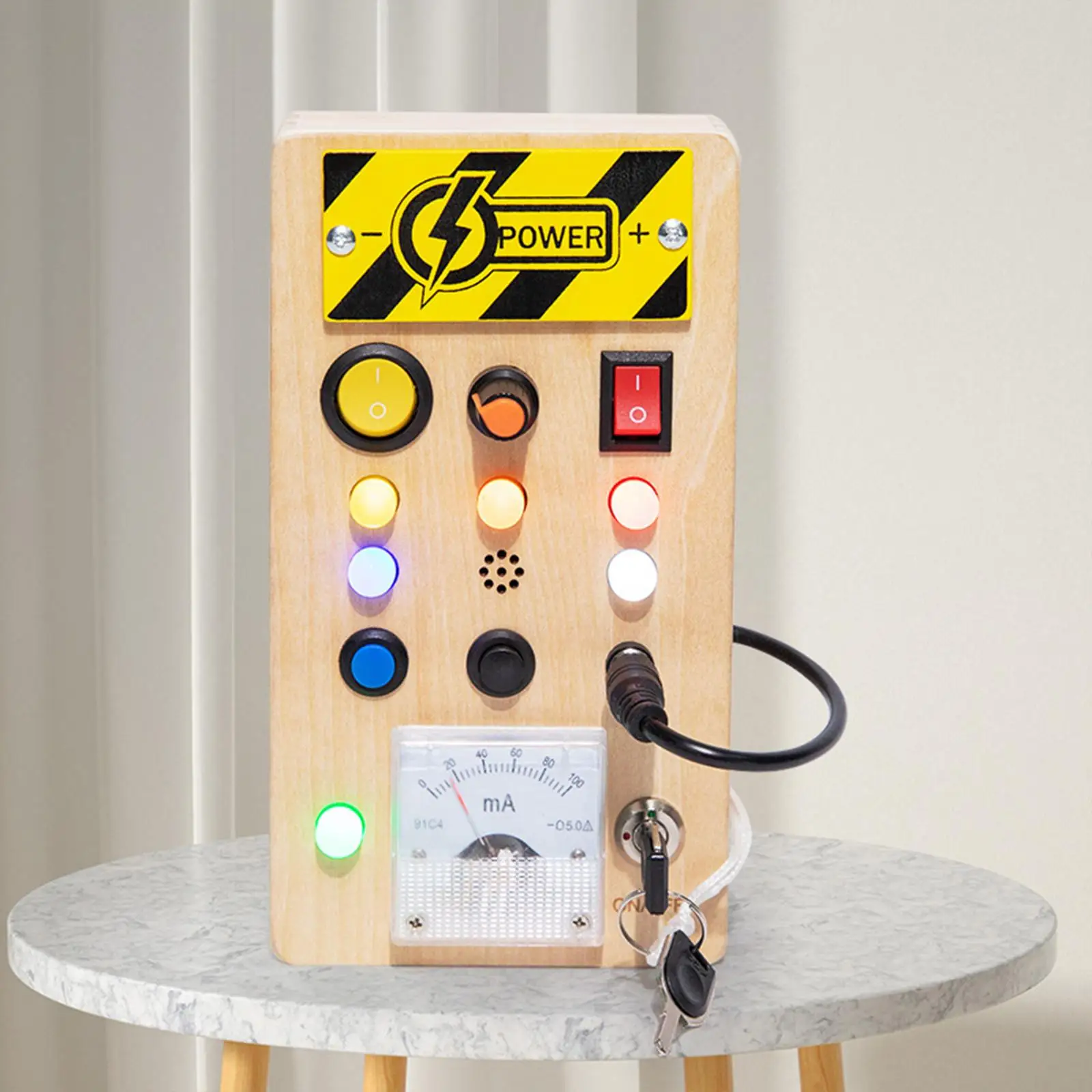モンテッソーリ-led-ビジーボード-トラベルトイ-1歳、2歳、3歳、4歳の子供、赤ちゃん向け