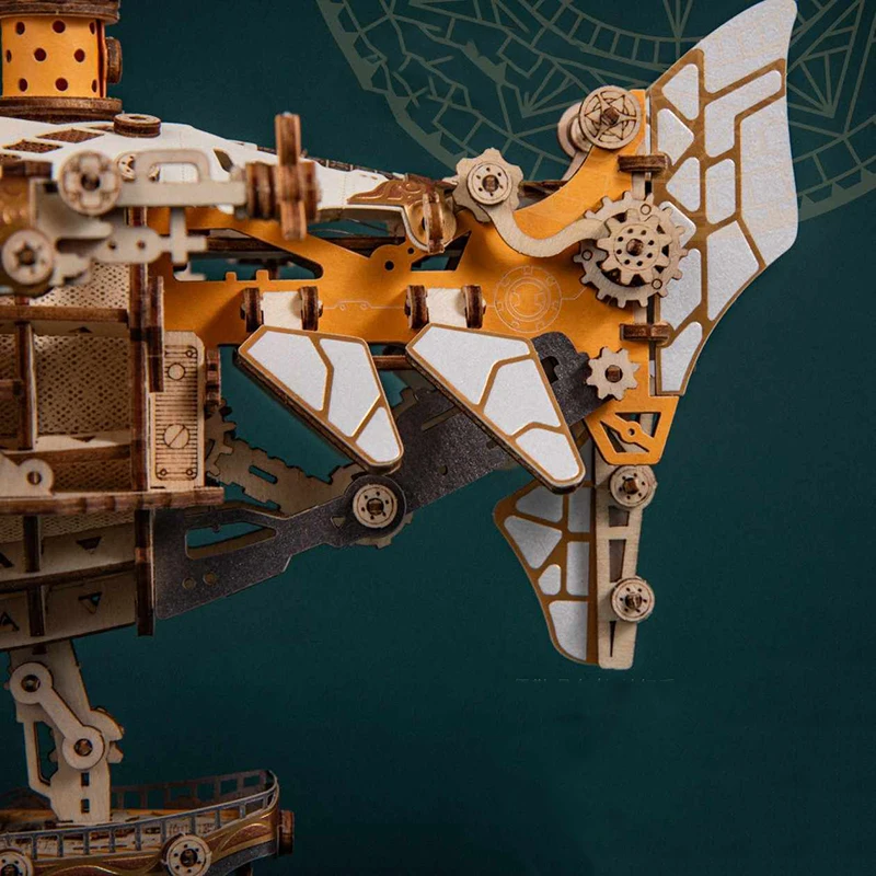 DIY Fantasy Vliegtuigen 3D Houten Bouwsteen Miniatuur Model Monteer Speelgoed voor Kind Volwassen Verjaardagscadeau Casa