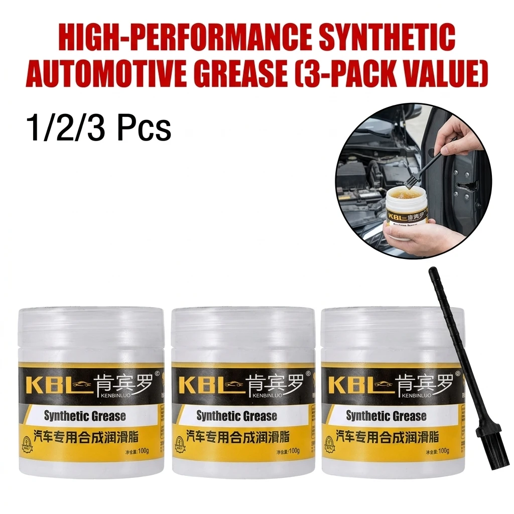 High Performance White Grease Heavy Duty Anti Stick Anti Corrosion Wear Resistant For Car Door Hinge Window Slide Lubricant
