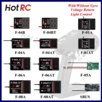 HOTRC 2.4Ghz 4/6/8 Channel Receivers F-04A F-04BT F-06AT F-08A with/without Gyro Light Control for Transmitter Remote Control