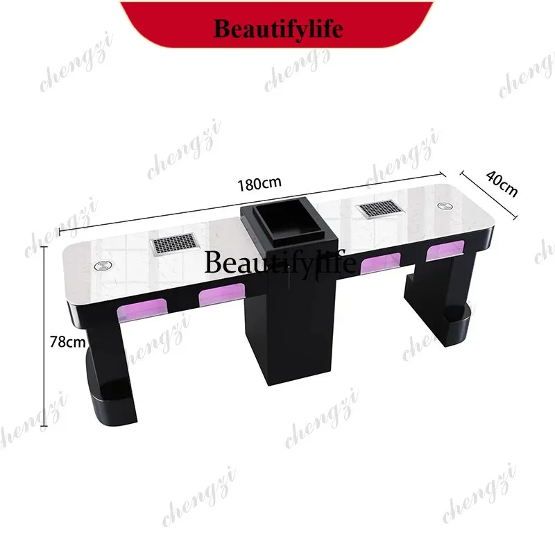 

YL Nordic Elegant Nail Table Premium Aesthetic Minimalist Beauty Nail Table Classic Trendy Table Manucure Salon Furniture