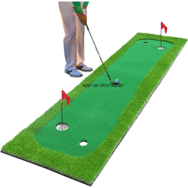 

2.5'x10' Outdoors Indoor Practice Portable Mini Golf Putting Mat Golf Practice Training Aids Golf Putting Green