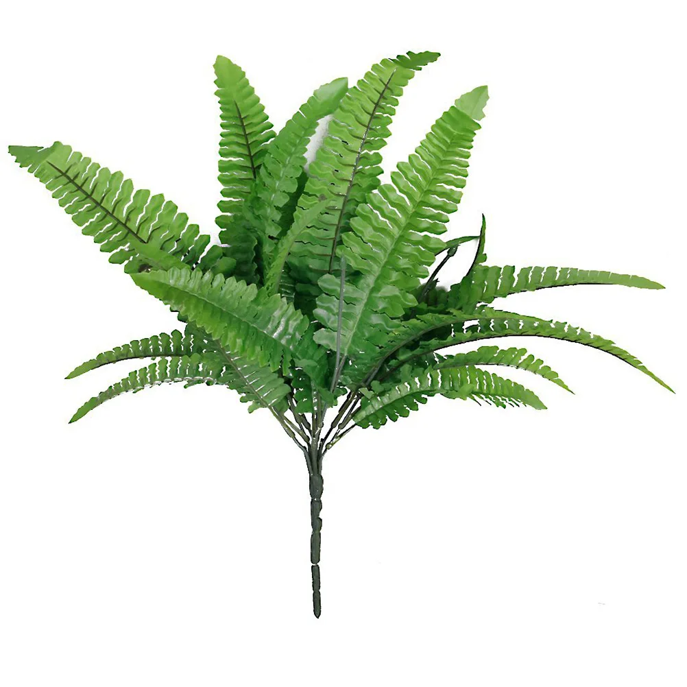 

Artificial Fern Plants Green Leaves 37cm Plastic Cloth Home Office Wedding Party DecorFern Artificial Grass Outdoor