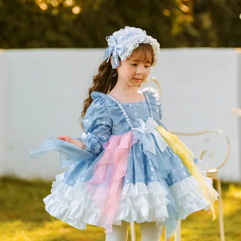 

Dress Girls Baby Cute Lolita Style Birthday Party Dress Bridesmaid Wedding Dresses Princess Vestidos Autumn Costume for Girl