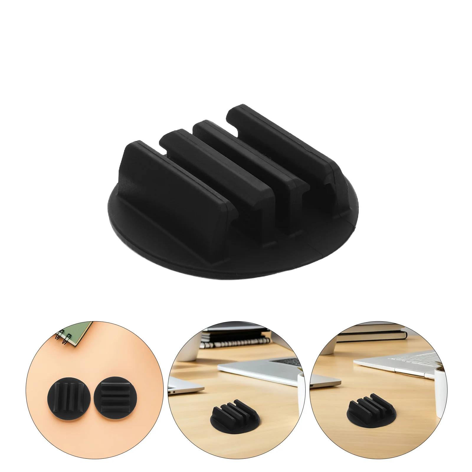 

4Pcs Adhesive Pen Stand Round Silicone Pencil Holder for Desk Wall Strong Grip Teacher Supplies Adhesive Pencil Holder Clips