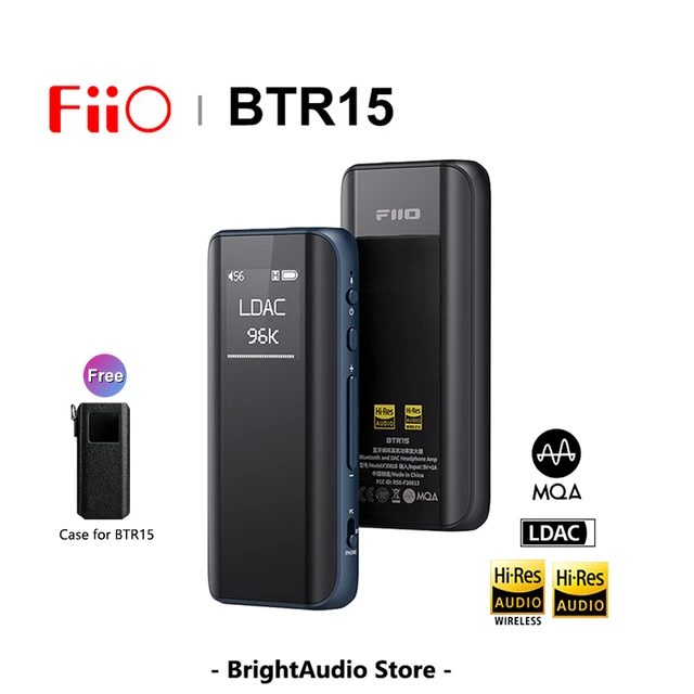 Fiio btr15ヘッドフォンアンプ,Bluetooth 5.1レシーバー,usb dacアンプ  
