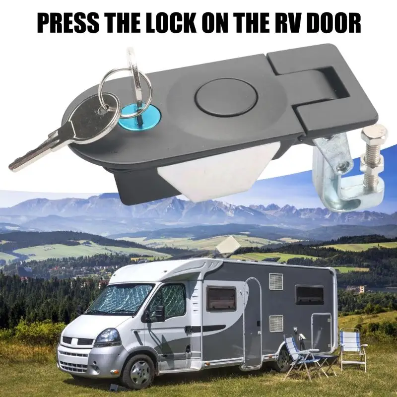 M76E Compartment Door Lock with Push Button Access for Flush Access Panel Service