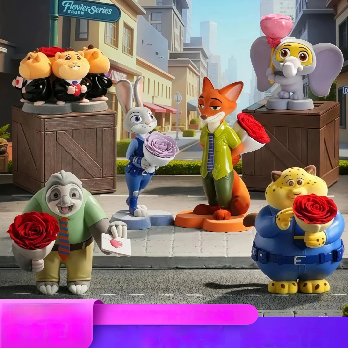 

Crazy Animal City Flower Animal City Series Blind Box Judnick Eternal Flower Qixi Gift collectible toy Blind Box