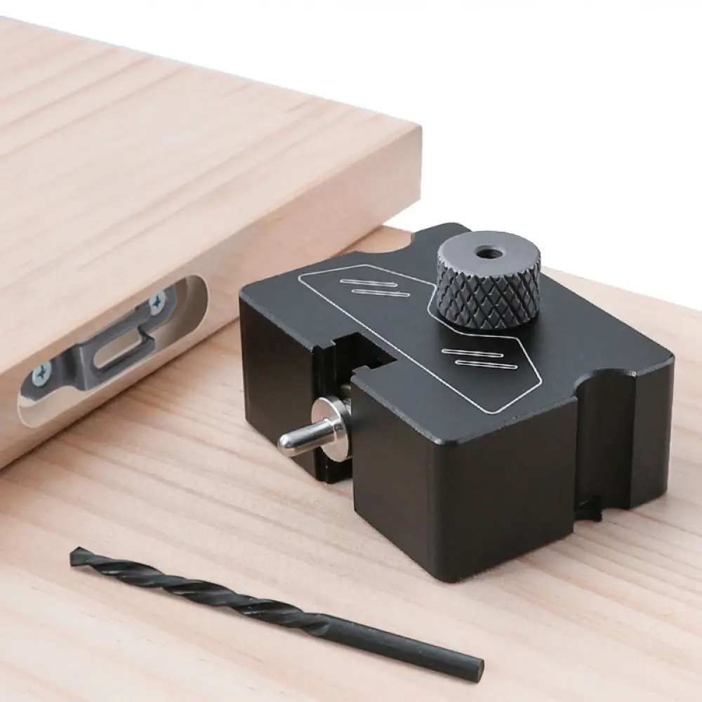 Furniture Invisible Connector Locator For RUITOOL Woodworking Drilling Jig Aluminum Alloy Board Assembly Hardware