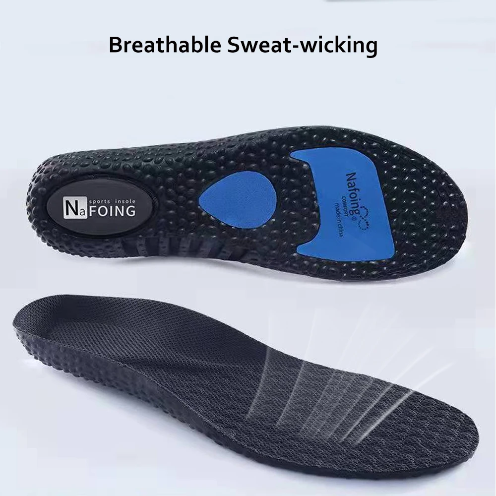 Arch Support Orthotic Insoles EVA Breathable Shock Absorption Sports Shoe Inserts Foot Pain Relief Shoes Pads for Man And Woman