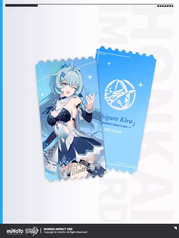 Pre Sale miHoYo Official Honkai Impact 3 ShiYuQiLuo 2023 Birthday Commemorative Gift Box TangLuXingShuang Badge LiPai Pendant