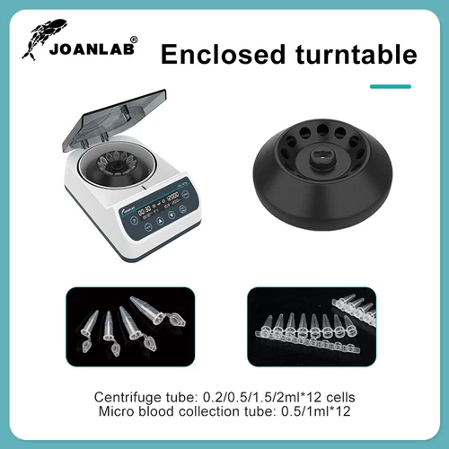Imagen 2 del producto Máquina centrífuga JOANLAB PCR, centrífuga de Plasma Digital de alta velocidad de laboratorio, 12000RPM, 0,2/0,5/1,5/2ml, tubo centrífugo MC-12Pro