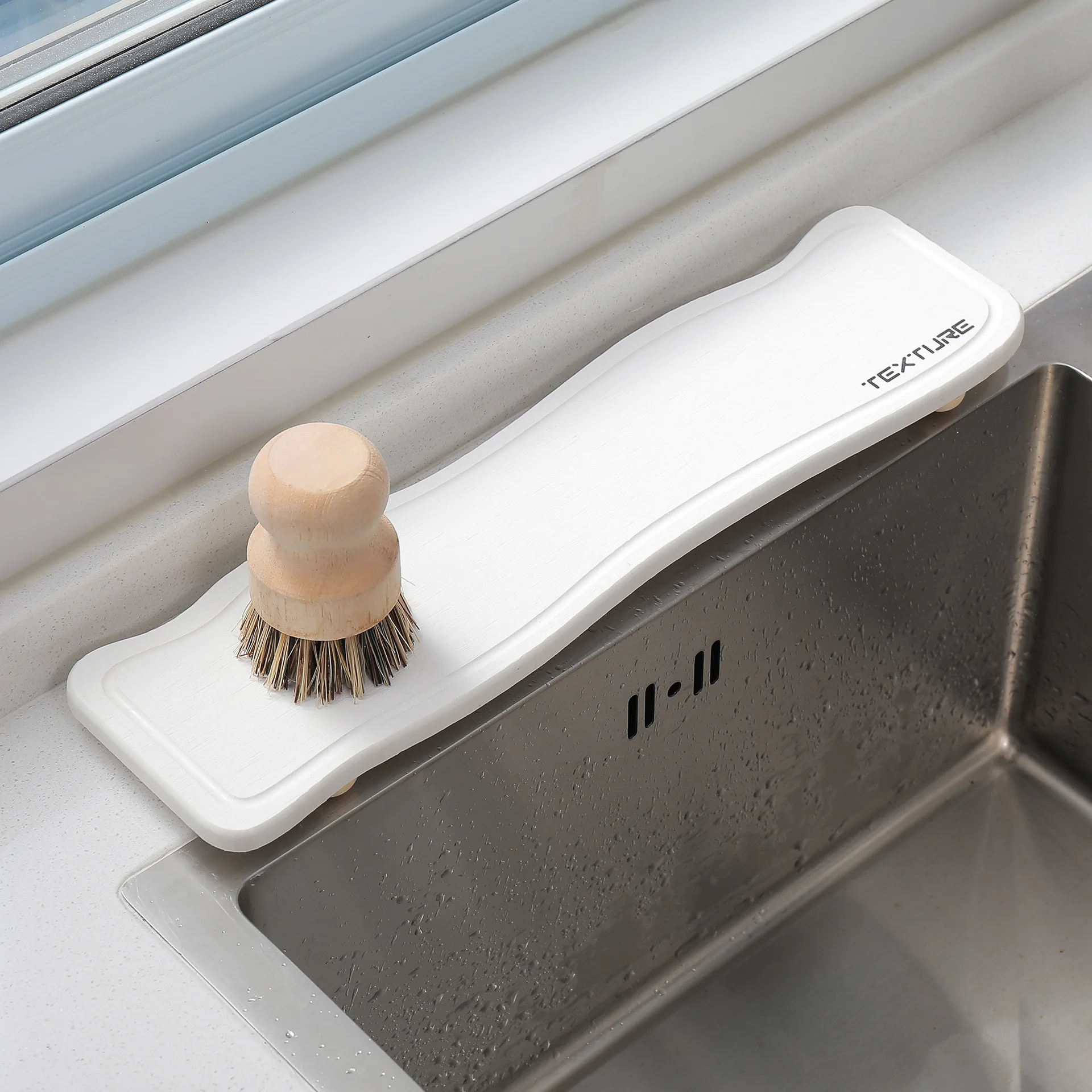 

Натуральный диатомовой коврик для сушки посуды, коврик для сушки камня для кухонной стойки, грязеотталкивающий быстросохнущий коврик из диатомита 38x10 см