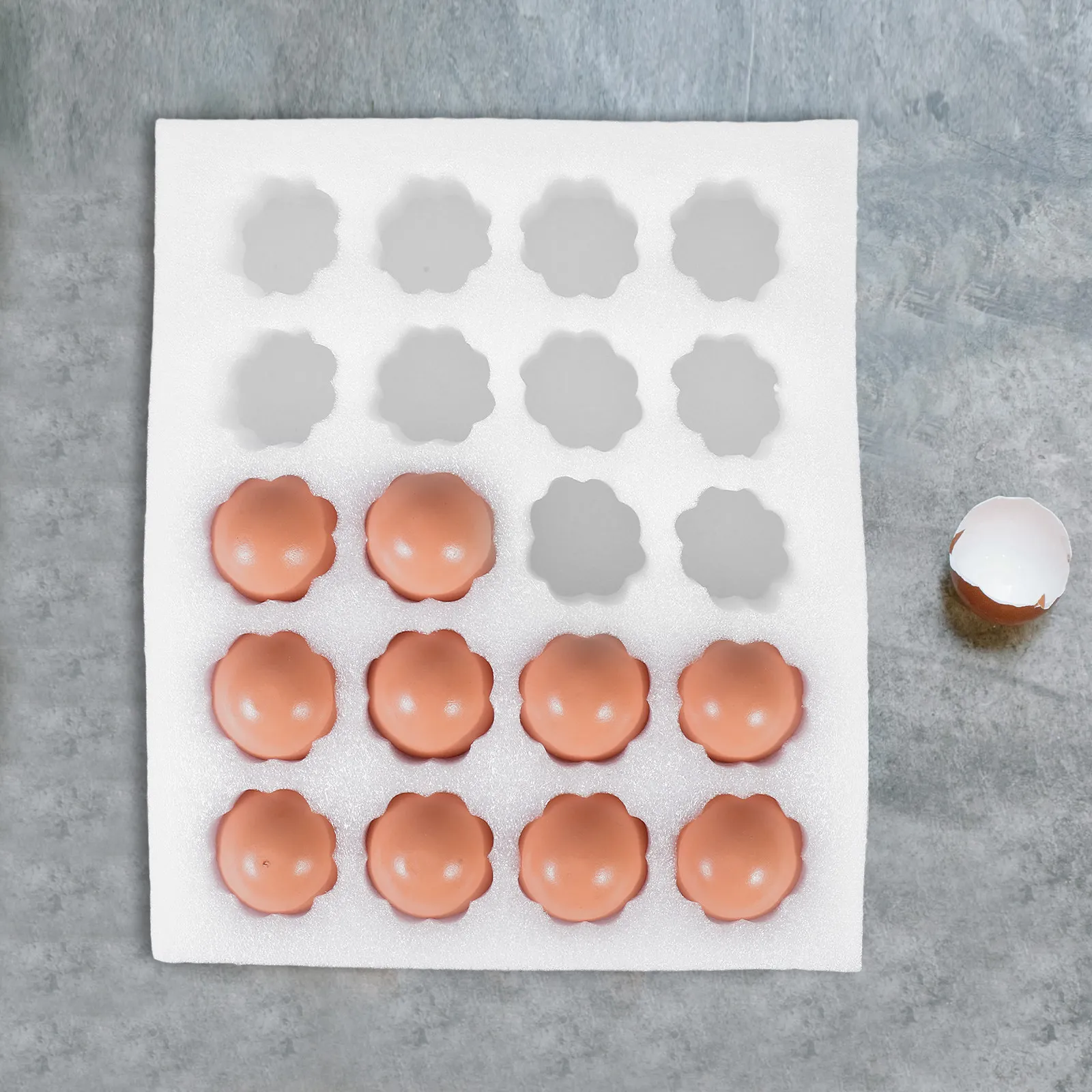 1Set Thickened Polyethylene Foam Egg Protector Tray Shockproof Reusable Shipping Egg Container for Chicken Duck Quail Eggs Farm