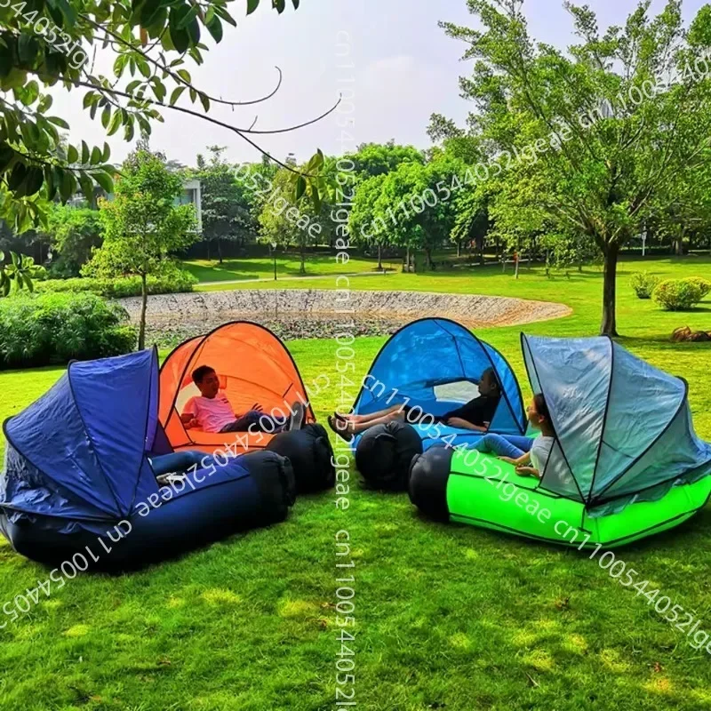 Portable Sunshade Sunscreen For Lazy People, Double Multi-person Inflatable Sofa, Water Lazy Leisure Sofa Bed