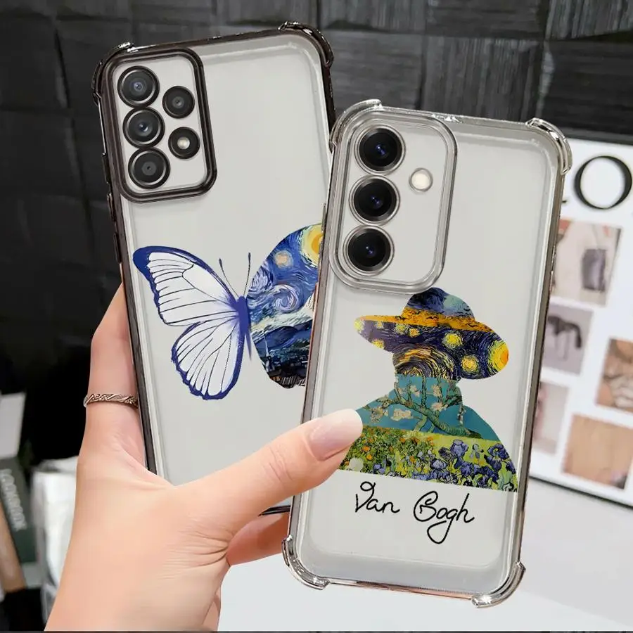 فان جوخ التصميم الإبداعي لينة غطاء حقيبة لهاتف سامسونج غالاكسي A24 A25 A33 A13 A35 A36 A52 A17 A15 A26 A16 A21s #6