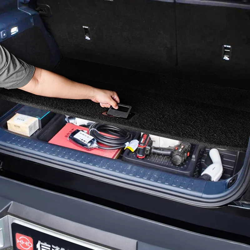 

For Equation Leopard 5 DENZA B5 2024 2025 trunk storage box multi-function lower storage trunk storage hidden car accessories