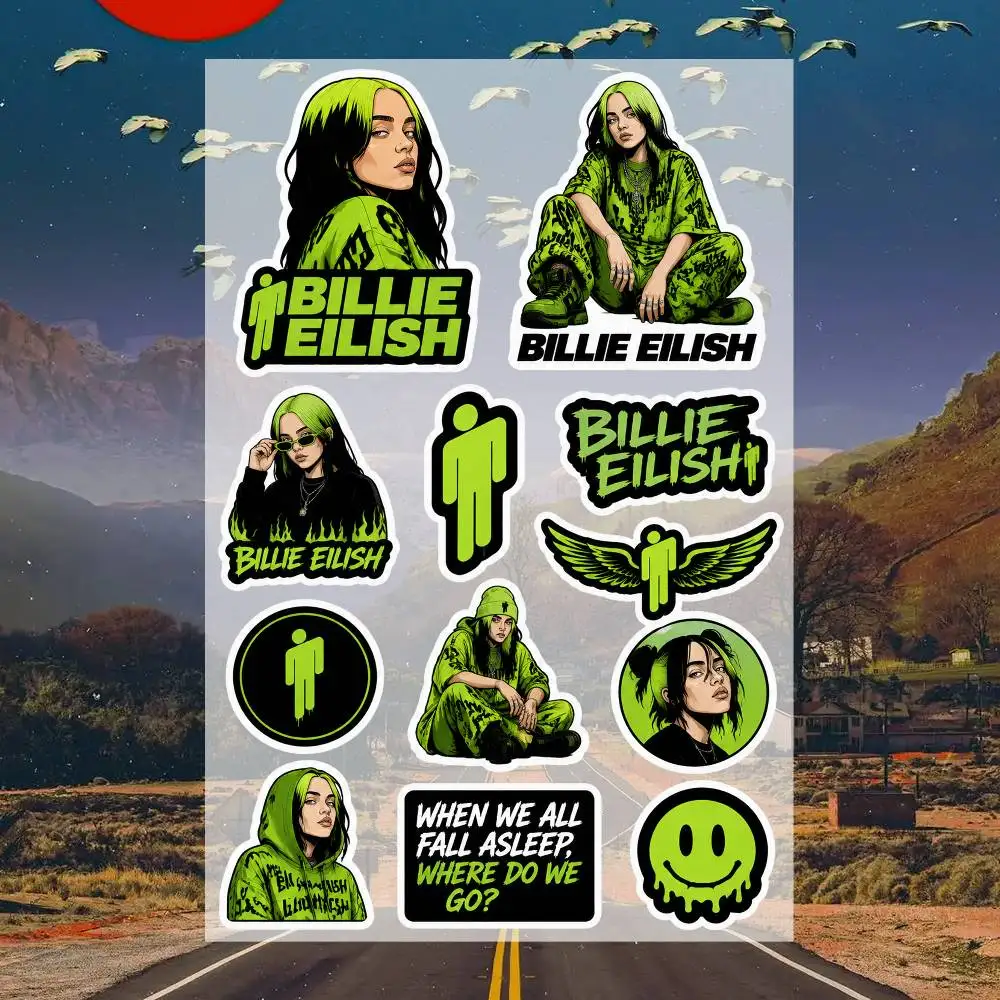 B-illie  Decal Set High Quality Printed and Cut Stickers Motorcycle Sticker