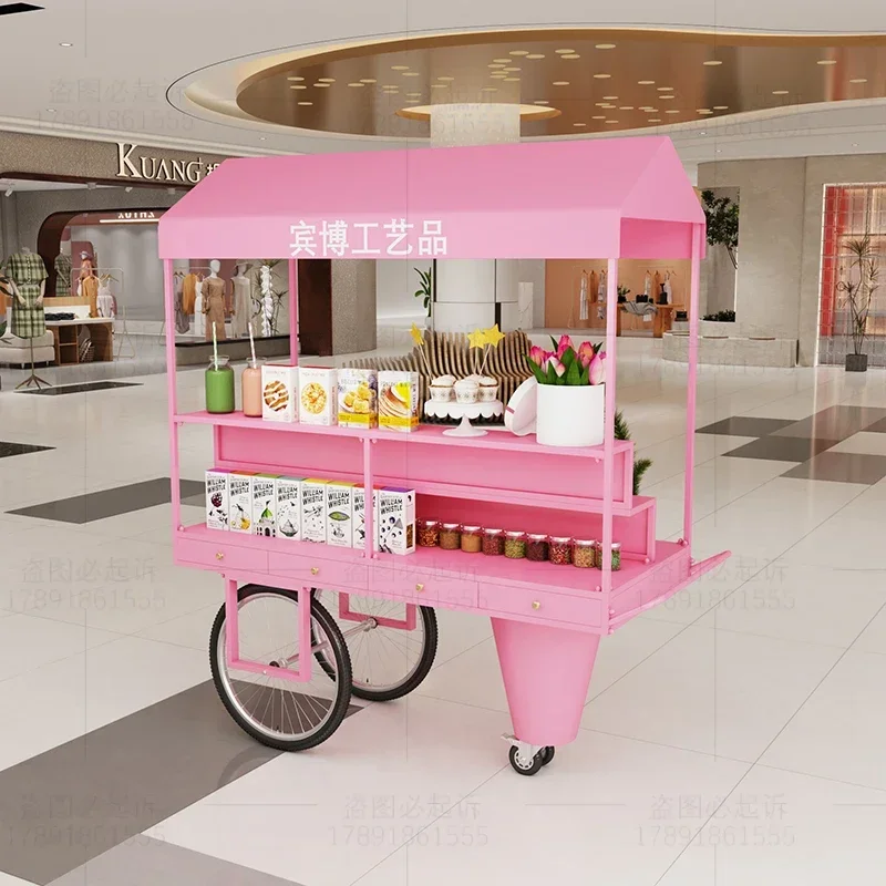 YH Y Stall Trolley Shopping Mall Float Promotion Dining Car Activity Display Stand Supermarket Vending Car