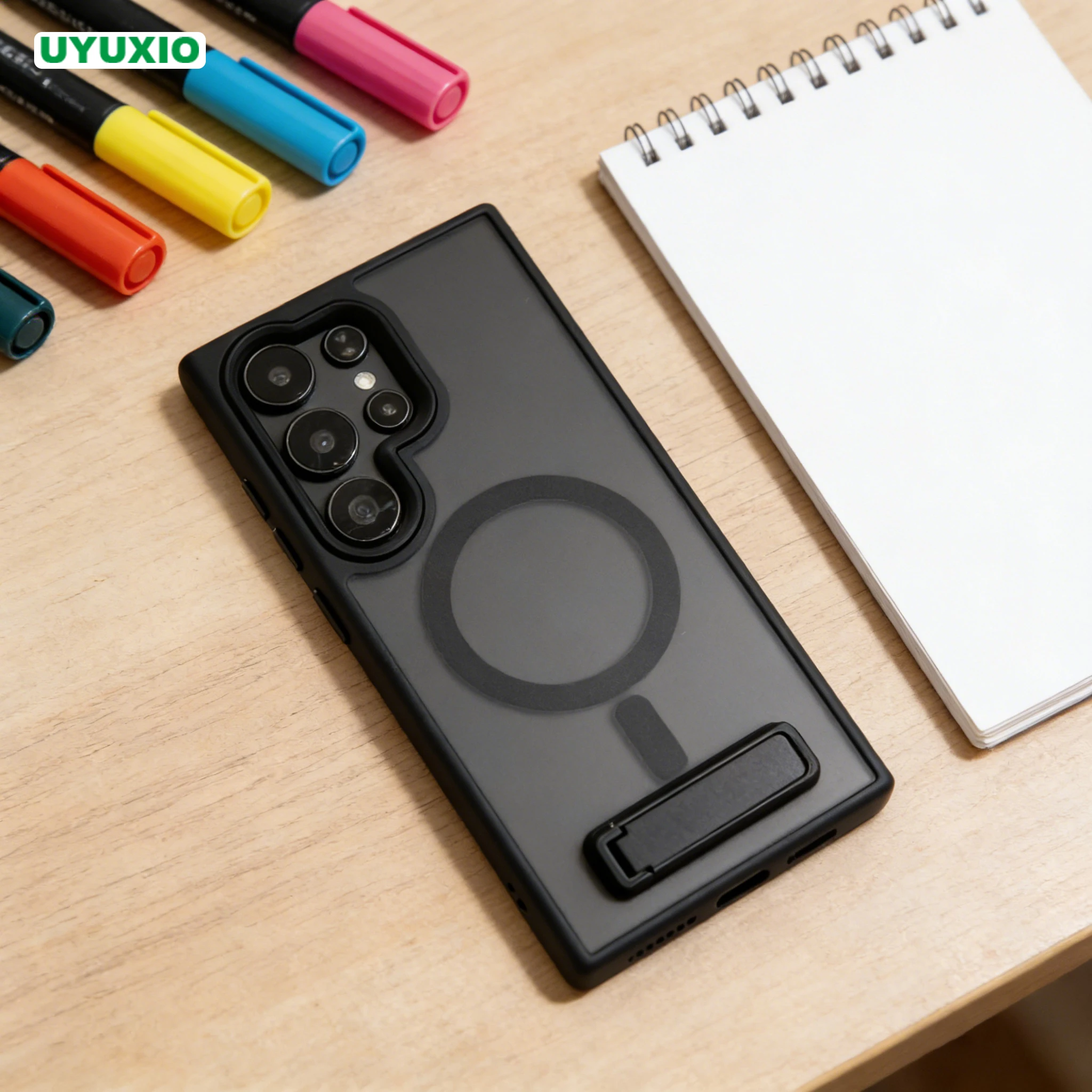 UYUXIO Magnetische Handyhülle für Samsung Galaxy S26 S25 S23 S22 Ultra A15 A16 A26 A36 A55 A56 Standhülle mit Aufstellfunktion