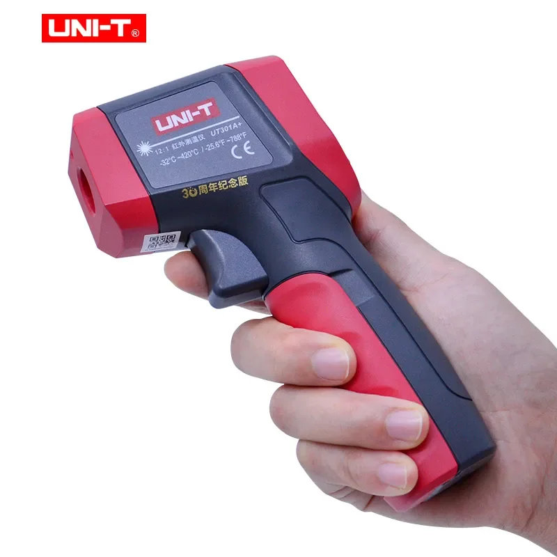 UNI-T UT301A+/UT302A+/UT303A+ Бесконтактный промышленный термометр Высоко- и низкотемпературный светодиодный/звуковой сигнал, тестер температуры
