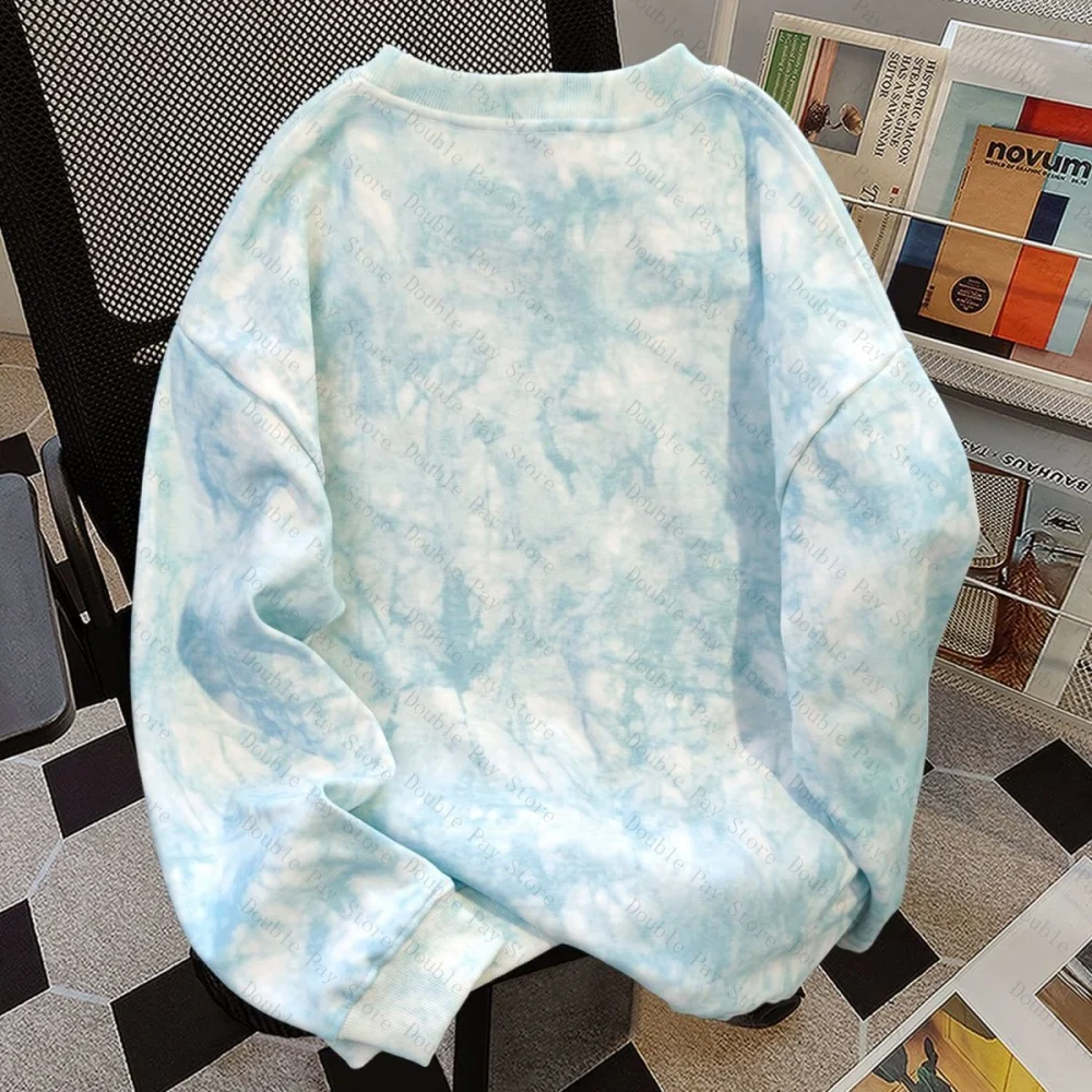 سترة هالو كيتي اللطيفة والمتعددة الاستخدامات برقبة دائرية للرجال والنساء، سترة فضفاضة وتنحيف لخريف وشتاء، سترة برقبة دائرية #6