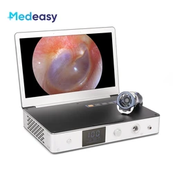 Câmera Endoscopia Endoscópio com Luz LED, Monitor de Tela Fonte, 3 em 1 Médica Full HD 1080P