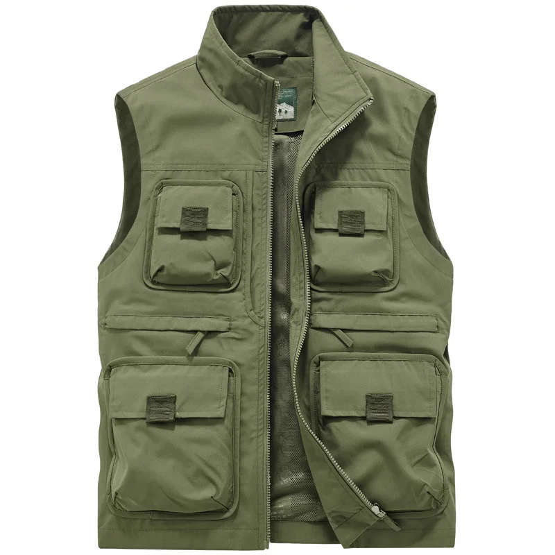 BOLUBAO 2023 Outdoor Casual Vest For Men Multi-Pocket Breathable Fishing Coat High Quality Design Casual Streetwear Vest For Men