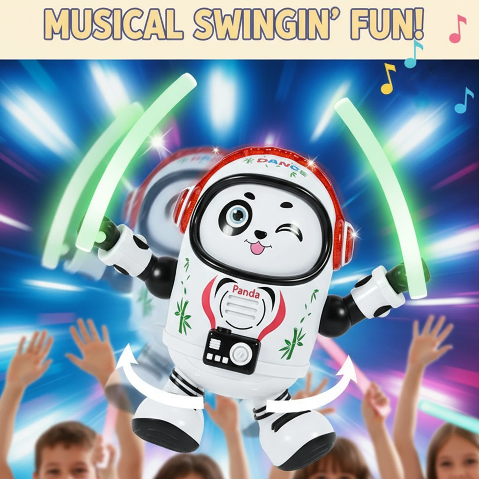 لعبة روبوت المشي والرقص الكهربائية مع موسيقى روبوت راقص ألعاب صوتية لعبة روبوت للرقص الفضائي للأطفال الصغار من الأولاد والبنات #3