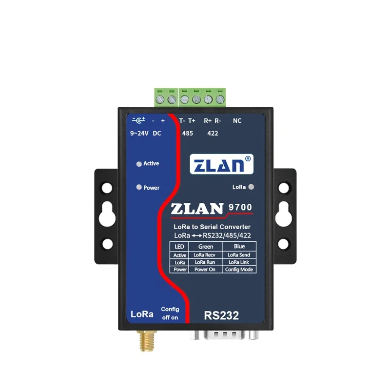 ZLAN9700 produk jaringan & komunikasi modul nirkabel kecepatan tinggi, perangkat IoT Ethernet ke LORA Gateway