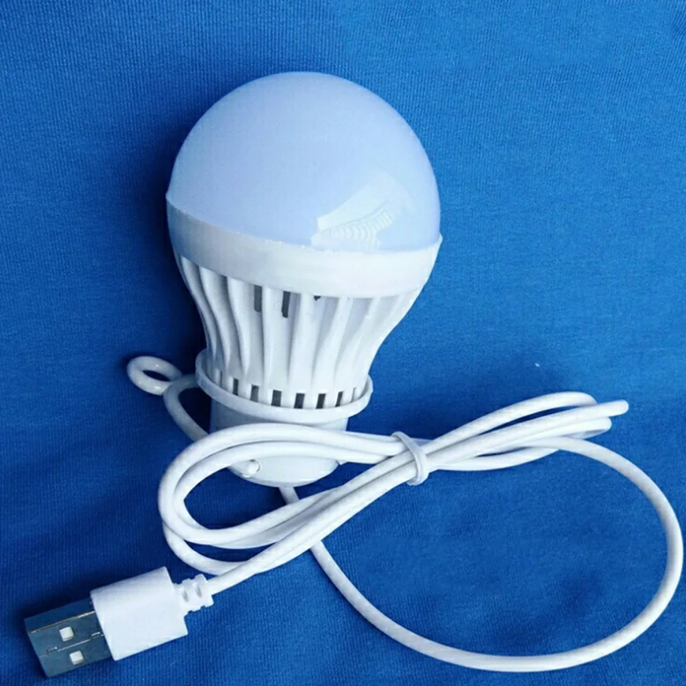 Illumination Low Voltage Simple Night Light White Portable Reading LED Bulb USB Interface Hiking Universal Useful