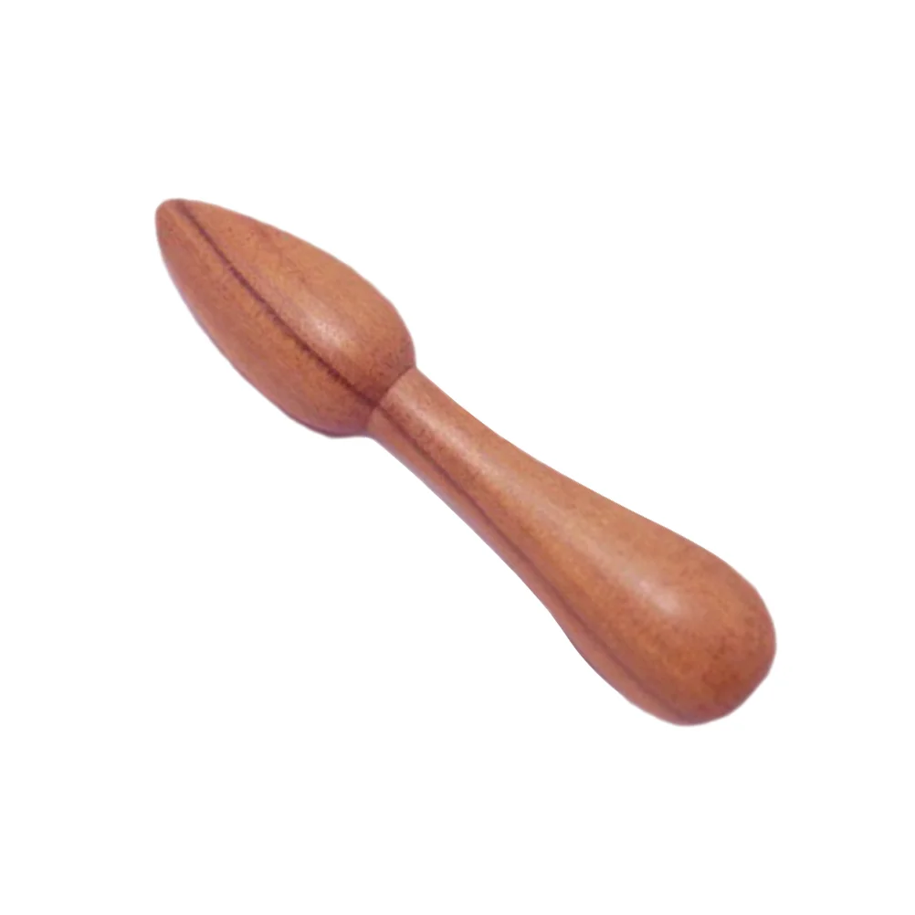 Facial Massager Roller Scented Wood Reflexology Acupuncture Brown Traditional Tool