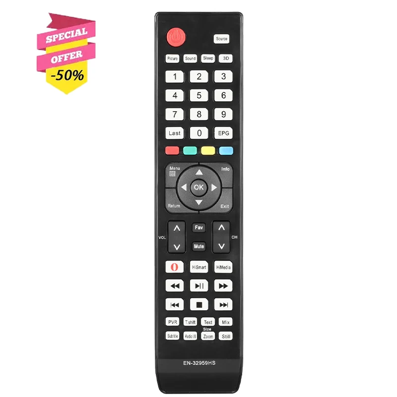 

EN-32959HS Remote Control For Hisense TV LTDN50K610XWAU3D HL39K610PZLN3D HL50K610PZLN3D HL55K610PZLN3D Replacement Controller