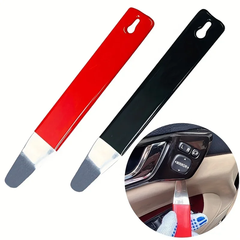 Car Door Panel Pry Bar, Center Console Removal Tool, Steel Crowbar for Interior Trim, Practical Auto Repair Modification Kit