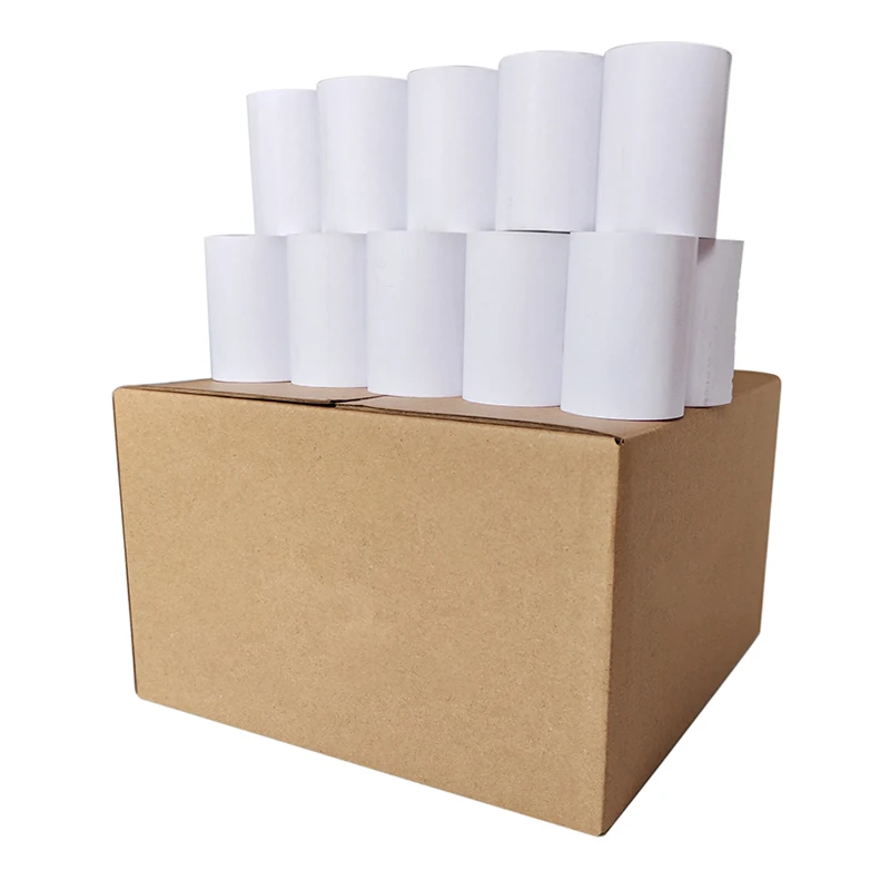 

2025 hot sale 50 Rolls Per Carton 3 1/8' X 230" Cash Register Receipt Till Rolls 80 mm 80 X 70 Thermal Paper Rolls for Pos Print