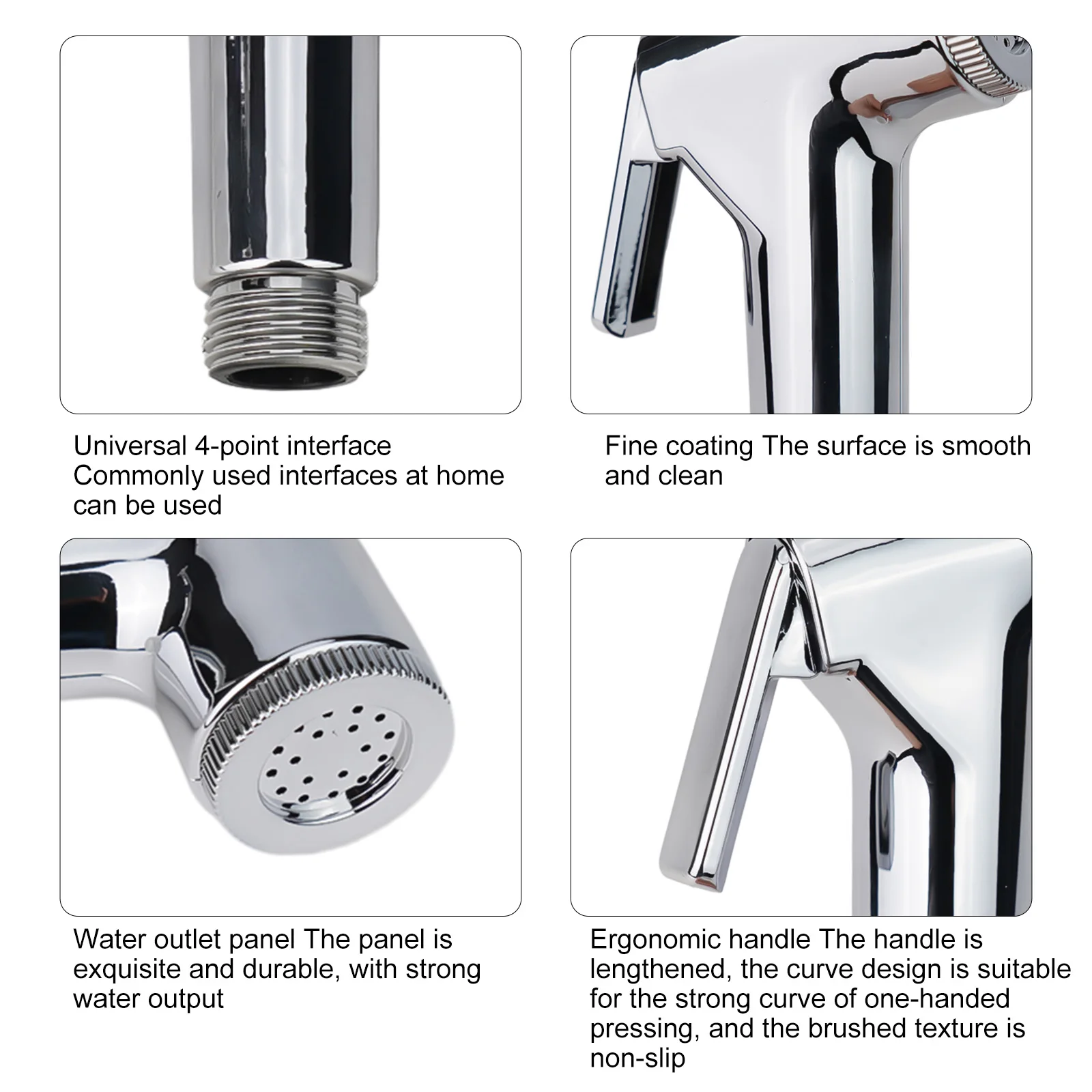 Toilet Douche Bidet Sprayer Press Handheld Spray For Sanitary Shattaf Shower With Hose ABS Toilet Washer Pressurizing Sprinkler