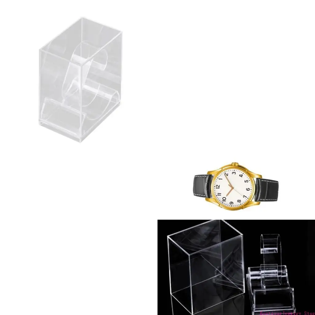 E1PE Portable Acrylic Watch Holder Fashion Watch Display Stand Suitable for Watch