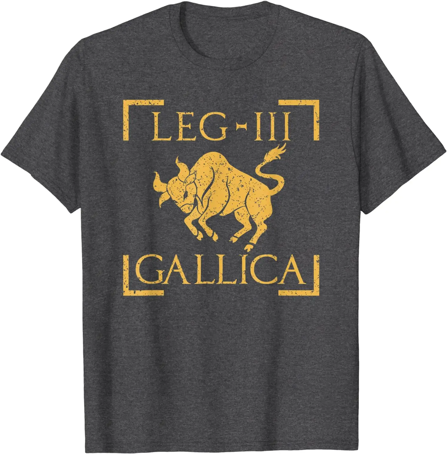 Legio III Gallica Taurus Bull Emblem Roman Legion T-Shirt Short Sleeve Casual Cotton O-Neck Summer Men Shirts