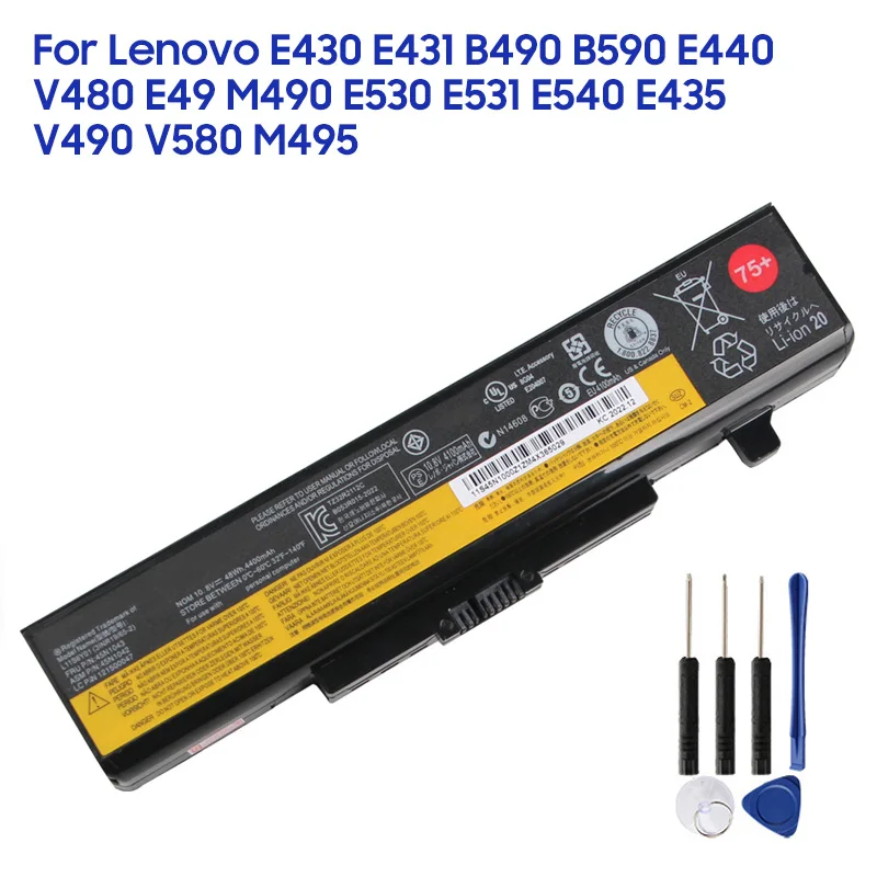 

6cell 48Wh Replacement Battery For Lenovo E49 M495 M490 E430 E431 B490 B590 E440 E530 E531 E540 V480 V490 V580 Li-ion Batteries