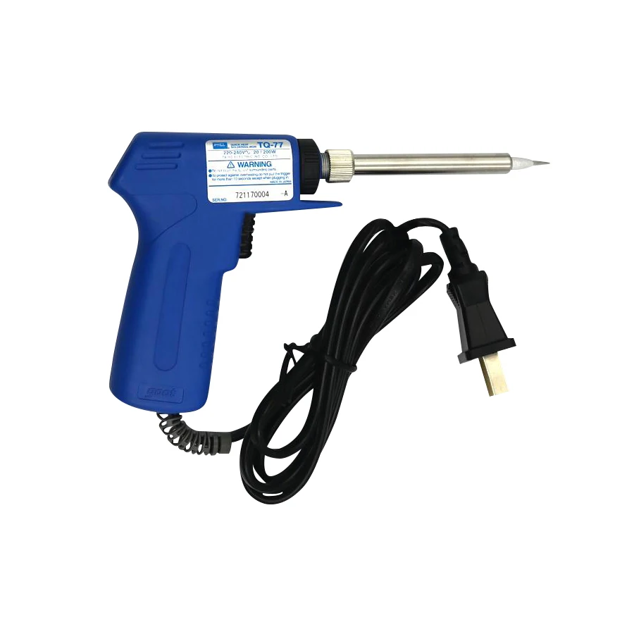 Japan GOOT Quick Heat Soldering Gun 20-200W Pistol Type Welding Iron China Plug 220V TQ-77