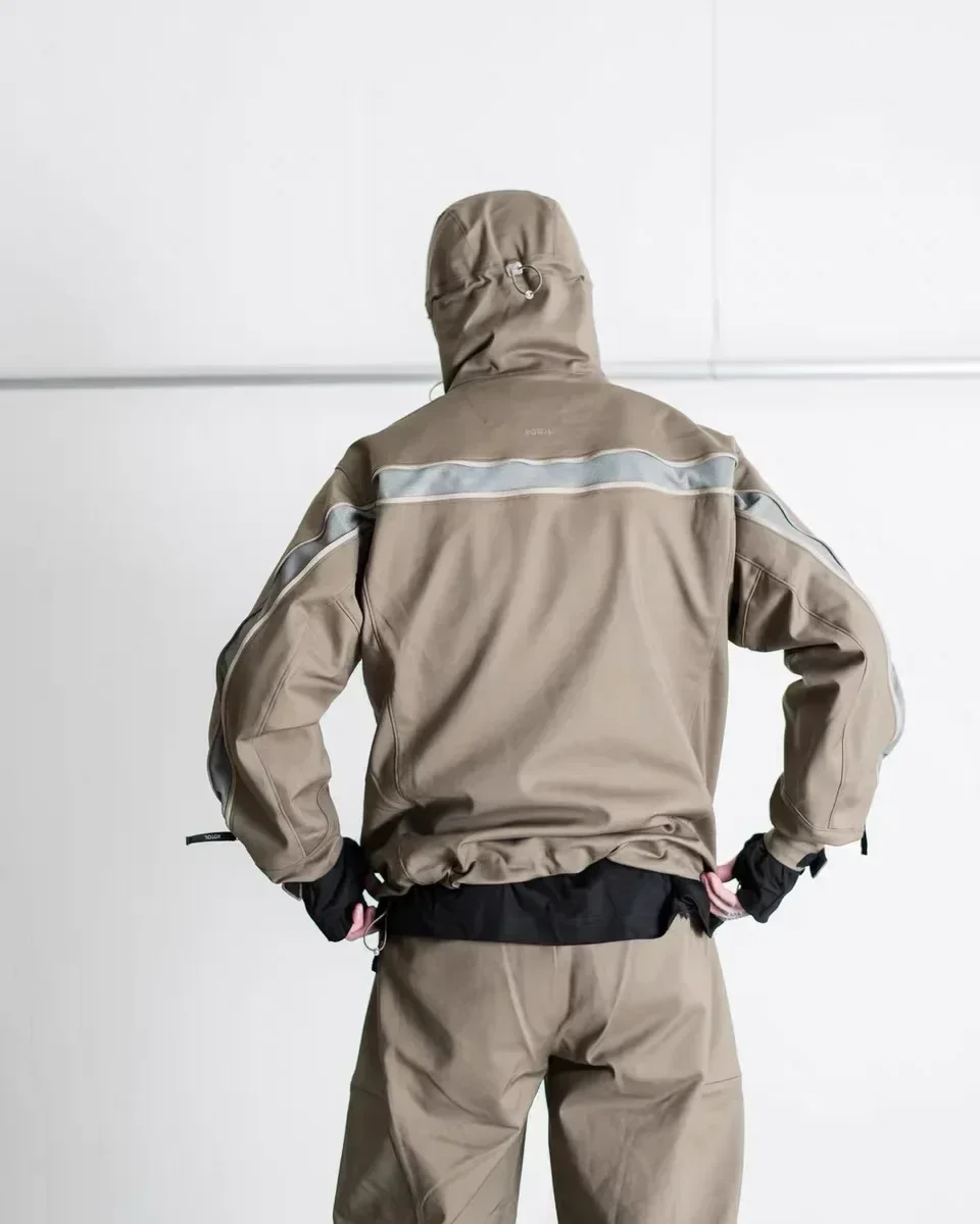 24SS Rotol Ventilation Wind Jacket Full Zipper Functional Nylon Assault Hooded Coat New Arrival